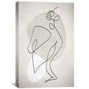 Beige Line Art Canvas Beige Line Art Canvas