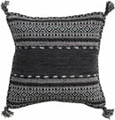 Bensalem Black Geometric Fringe Throw Pillow Bensalem Black Geometric Fringe Throw Pillow