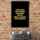 Big Checks - Black Canvas Big Checks - Black Canvas