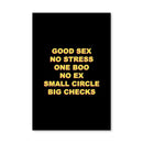 Big Checks - Black Canvas Big Checks - Black Canvas