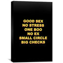 Big Checks - Black Canvas Big Checks - Black Canvas