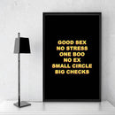 Big Checks - Black Canvas Big Checks - Black Canvas