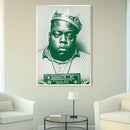 Biggie Mugshot Green Canvas Biggie Mugshot Green Canvas