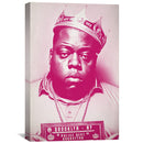 Biggie Mugshot Pink Canvas Biggie Mugshot Pink Canvas