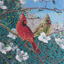 Bird Mosaic Art - Green & Red Birds Bird Mosaic Art - Green & Red Birds