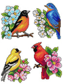"Birds" 118CS Counted Cross-Stitch Kit "Birds" 118CS Counted Cross-Stitch Kit