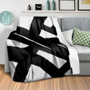 Black Abstracted Blanket Black Abstracted Blanket