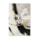 Black and White Crosspoint Oil Painting Black and White Crosspoint Oil Painting