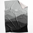 Black and White Mountains Blanket Black and White Mountains Blanket