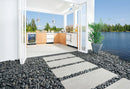 MSI Piedra Black Polished Quartzite Pebble MSI Piedra Black Polished Quartzite Pebble