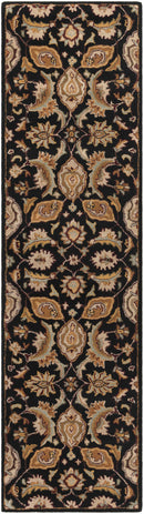 Blomkest Black&Yellow Traditional Wool Carpet Blomkest Black&Yellow Traditional Wool Carpet