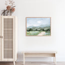 "Blue Fields" Art Print "Blue Fields" Art Print