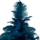 Blue Ostrich Feather Christmas Tree Blue Ostrich Feather Christmas Tree