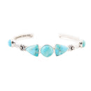 Blue Turquoise and Sterling Silver Cuff Bracelet Blue Turquoise and Sterling Silver Cuff Bracelet