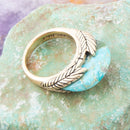 Blue Turquoise Line Golden Ring Blue Turquoise Line Golden Ring
