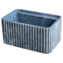 Bluestone Marble Rectangular Wall-mount Bathroom Sink Fluted (W)16" (L)24" (H)12" Bluestone Marble Rectangular Wall-mount Bathroom Sink Fluted (W)16" (L)24" (H)12"
