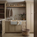 Botticino Beige Marble Farmhouse Apron Kitchen Double Sink (W)16" (L)32" (H)10" Botticino Beige Marble Farmhouse Apron Kitchen Double Sink (W)16" (L)32" (H)10"
