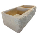 Botticino Beige Marble Farmhouse Apron Kitchen Double Sink (W)16" (L)32" (H)10" Botticino Beige Marble Farmhouse Apron Kitchen Double Sink (W)16" (L)32" (H)10"