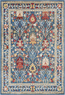 Neola Navy Blue Damask Area Rug Neola Navy Blue Damask Area Rug