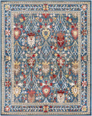 Neola Navy Blue Damask Area Rug Neola Navy Blue Damask Area Rug