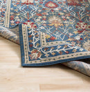 Neola Navy Blue Damask Area Rug Neola Navy Blue Damask Area Rug