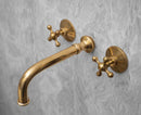 Unlacquered Brass Bathroom Faucet With Rough in Valve Unlacquered Brass Bathroom Faucet With Rough in Valve