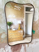 Curved Brass Mirror - Custom Order Curved Brass Mirror - Custom Order