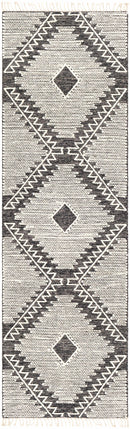 Brownhills Cream&Black Trellis Cotton Area Rug Brownhills Cream&Black Trellis Cotton Area Rug