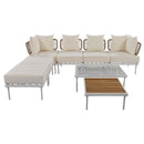 Walker Edison | Outdoor 8-Piece Sectional Sofa Set Walker Edison | Outdoor 8-Piece Sectional Sofa Set