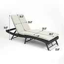 Walker Edison | Outdoor Wicker Lounge Adjustable Chair Walker Edison | Outdoor Wicker Lounge Adjustable Chair