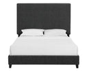 Walker Edison | Queen Size Charcoal Grey Upholstered Platform Bed Walker Edison | Queen Size Charcoal Grey Upholstered Platform Bed