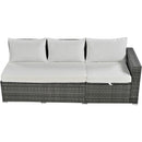 Walker Edison | Outdoor 6-Piece Wicker Storage Sofa Set Walker Edison | Outdoor 6-Piece Wicker Storage Sofa Set