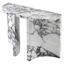 Calacatta Viola Marble Designer Arched Legs Console Polished (W)15" (L)40" (H)32" angle view Calacatta Viola Marble Designer Arched Legs Console Polished (W)15" (L)40" (H)32" angle view