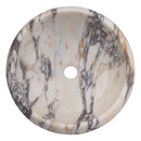Calacatta Viola Marble Above Vanity Round Bathroom Sink Polished (D)16" (H)6" Calacatta Viola Marble Above Vanity Round Bathroom Sink Polished (D)16" (H)6"