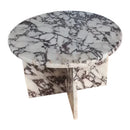 Calacatta Viola Marble Round Polished Coffee Table (D)24" (H)16" Calacatta Viola Marble Round Polished Coffee Table (D)24" (H)16"