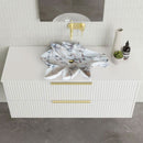 Calacatta Viola Marble Leaf Design Above Vanity Bathroom Sink Honed Calacatta Viola Marble Leaf Design Above Vanity Bathroom Sink Honed
