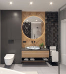 Calacatta Viola Marble Leaf Design Above Vanity Bathroom Sink Honed Calacatta Viola Marble Leaf Design Above Vanity Bathroom Sink Honed