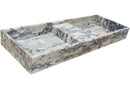 Calacatta Viola Marble Double Bathroom Sink Polished (W)19" (L)53" (H)6" Calacatta Viola Marble Double Bathroom Sink Polished (W)19" (L)53" (H)6"