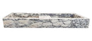 Calacatta Viola Marble Double Bathroom Sink Polished (W)19" (L)53" (H)6" Calacatta Viola Marble Double Bathroom Sink Polished (W)19" (L)53" (H)6"
