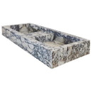 Calacatta Viola Marble Double Bathroom Sink Polished (W)19" (L)53" (H)6" Calacatta Viola Marble Double Bathroom Sink Polished (W)19" (L)53" (H)6"