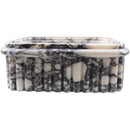 Calacatta Viola Marble Rectangular Ribbed Bathroom Sink (W)16" (L)16" (H)6" Calacatta Viola Marble Rectangular Ribbed Bathroom Sink (W)16" (L)16" (H)6"