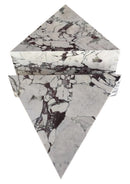 Calacatta Viola Marble Triangle Design Coffee Table Polished Set of 2 top view Calacatta Viola Marble Triangle Design Coffee Table Polished Set of 2 top view