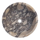 Calacatta Viola Marble Tapered Above Vanity Bathroom Sink Honed/Matte (D)16" (H)6" Calacatta Viola Marble Tapered Above Vanity Bathroom Sink Honed/Matte (D)16" (H)6"