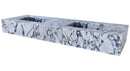 Calacatta Viola Marble Bathroom Double Sink Vanity (W)22" (L)67" (H)8" Polished profile view Calacatta Viola Marble Bathroom Double Sink Vanity (W)22" (L)67" (H)8" Polished profile view