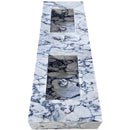 Calacatta Viola Marble Bathroom Double Sink Vanity (W)22" (L)67" (H)8" Polished side view Calacatta Viola Marble Bathroom Double Sink Vanity (W)22" (L)67" (H)8" Polished side view
