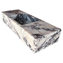 Calacatta Viola Marble Wall-mount Bathroom Vanity Sink Fluted Front (W)20" (L)56" (H)10" Calacatta Viola Marble Wall-mount Bathroom Vanity Sink Fluted Front (W)20" (L)56" (H)10"