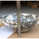 Calacatta Viola Marble Natural Stone Above-vanity Bathroom Sink Polished (D)16" (H)6" Calacatta Viola Marble Natural Stone Above-vanity Bathroom Sink Polished (D)16" (H)6"