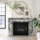 Calacatta Viola Marble Hand-carved Fireplace Mantel Polished (W)16.5" (L)61" (H)52" Calacatta Viola Marble Hand-carved Fireplace Mantel Polished (W)16.5" (L)61" (H)52"