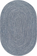 Blue Braided Faux Jute Rug Blue Braided Faux Jute Rug