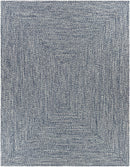 Blue Braided Faux Jute Rug Blue Braided Faux Jute Rug